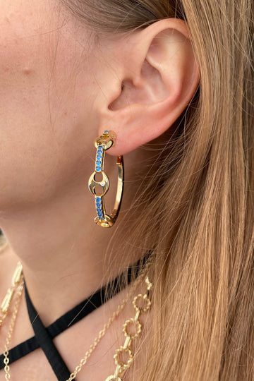 MARINE HOOPS- BLUE SAPPHIRE